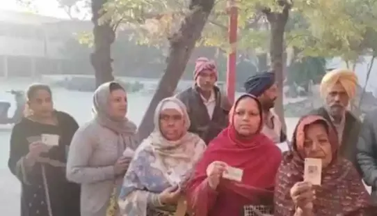 Polling is underway across Punjab for Zila Parishad and Panchayat Samiti elections, with 1.36 crore voters casting ballots at over 19