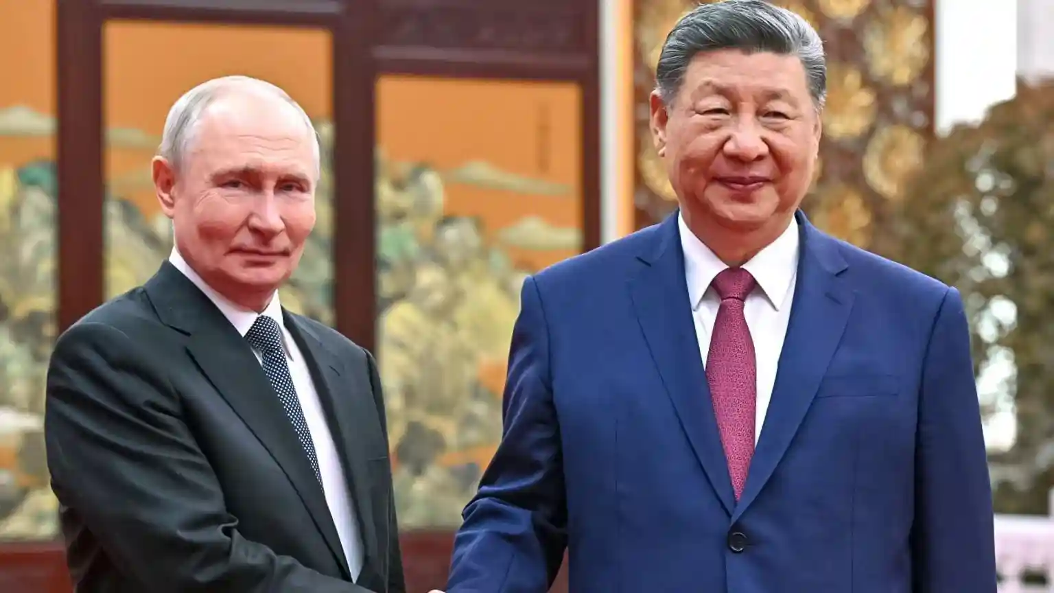 For a moment you could have mistaken Beijing for Moscow. As Vladimir Putin and Xi Jinping walked the red carpet towards the Great Hall of the People