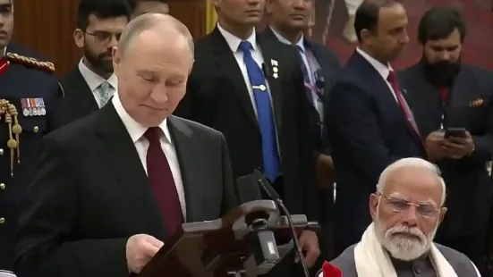 In a striking gesture, Russian President Vladimir Putin Russian President Vladimir Putin invoked Prime Minister Narendra Modi's flagship motto “Sabka