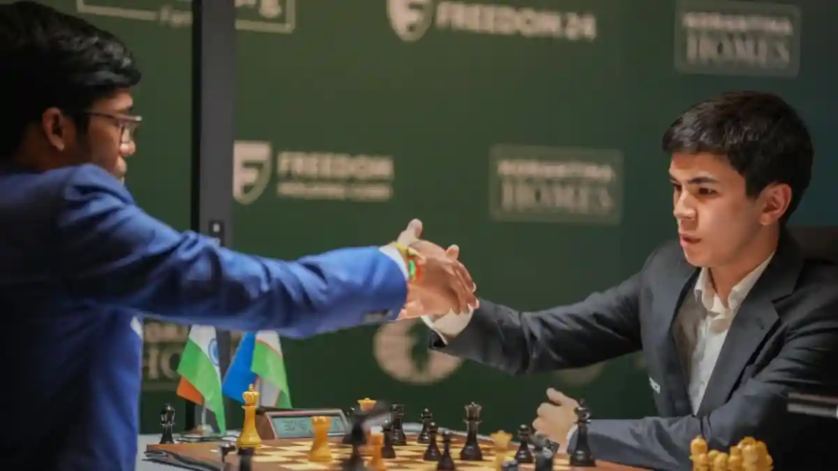 Indian Grandmaster R Praggnanandhaa settled for a quick and uneventful draw with Hikaru Nakamura of the United States, while Javokhir Sindarov of Uzbekistan