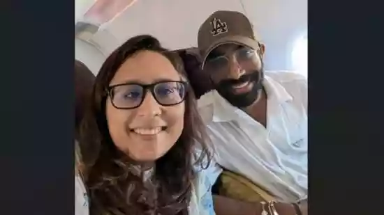 Radhika Gupta shares flight selfie with Jasprit Bumrah