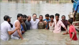Congress leader Rahul Gandhi participated in a traditional fish-catching ritual in Bihar's Begusarai, joined by local fishermen and Vikassheel Insaan Party