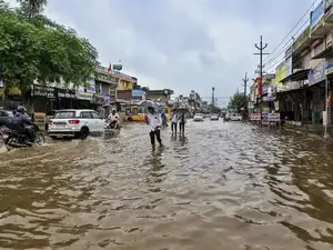 Rajasthan is grappling with incessant heavy rainfall, with Dausa recording a staggering 29 cm. Several districts, including Bundi, Sawaimadhopur, and Kota, are facing flood-like conditions, prompting rescue operations. Jaipur is experiencing severe waterlogging, leading to school closures and power outages. The weather center forecasts continued heavy rain for the next few days.