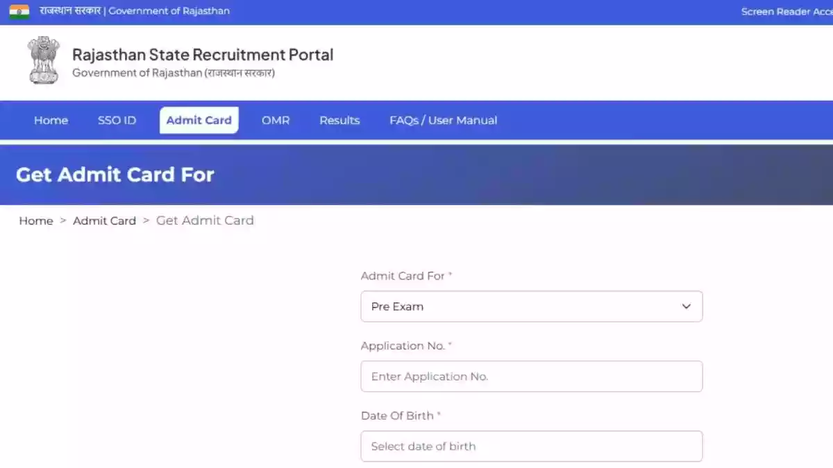 Rajasthan RPSC SI Recruitment Exam Admit Card 2026 Released