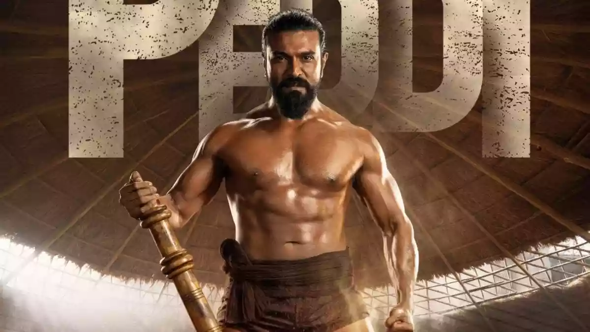 Ram Charan Flaunts Chiseled Abs In New Peddi Poster