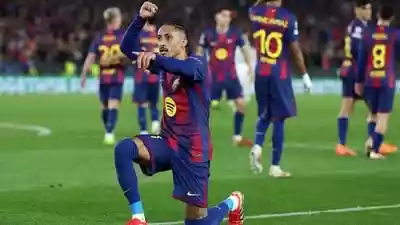 Raphinha going level with Kylian Mbappe and Vinicius Jr