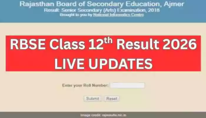 RBSE 12th Result 2026 Live Updates:- The Board of Secondary Education, Rajasthan (BSER) will release the RBSE 12th Result 2026 soon
