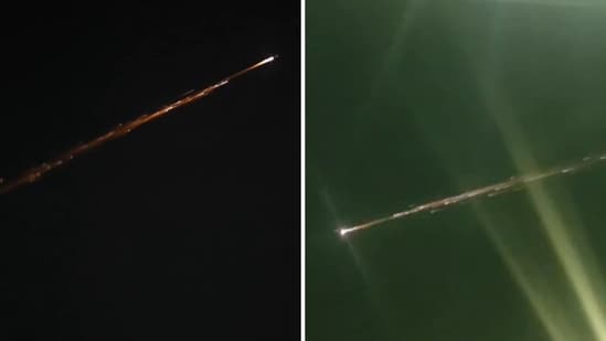 Residents in Delhi-NCR witnessed an incredible event, and videos of the moment have now taken over social media. Several footage show a fiery trail moving across the night sky, which many now claim was a meteor. “Just witnessed this incredible fire streak in the night sky. Looks like a meteor or maybe part of a rocket burning up in the atmosphere of nature's own light show from my rooftop? Did anyone else spot it too?” an X user wrote while sharing one video of the moment. Another X user posted, “Yes. I witnessed it too.”