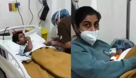 Noida mom Sakshi Pahwa's viral video showed her son in the hospital, claiming Delhi-NCR pollution forced surgery for his tonsils/adenoids. Public alarm ensues