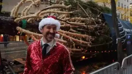 The holiday season has officially begun in New York City, as the big Rockefeller Center Christmas tree arrived and was placed in its famous spot in Midtown on