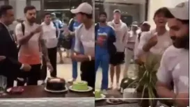 Rohit Sharma's consciousness over his health was on full display on Saturday after the India opener refused to take a cake bite from Yashasvi Jaiswal even
