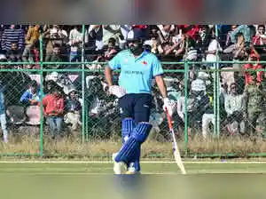 Rohit Sharma showcased his batting prowess with a century in the Vijay Hazare Trophy. He scored 155 runs, guiding Mumbai to victory