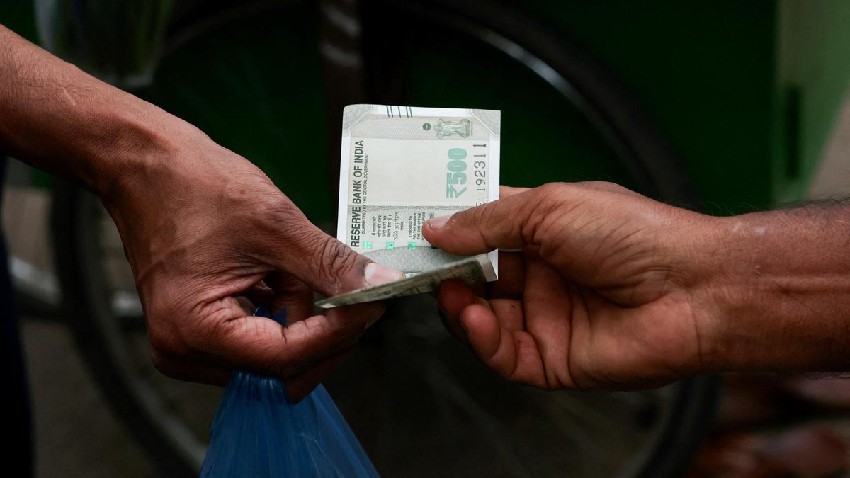 The rupee fell 13 paise to trade at 95.56 per U.S. dollar on Monday (August 31, 2026) morning pressured by rising crude oil prices and geopolitical strain