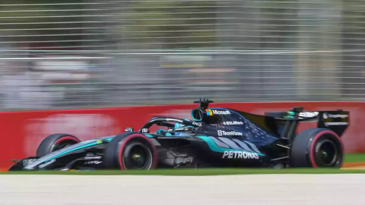 Russell fastest in final practice as Mercedes teammate crashes out