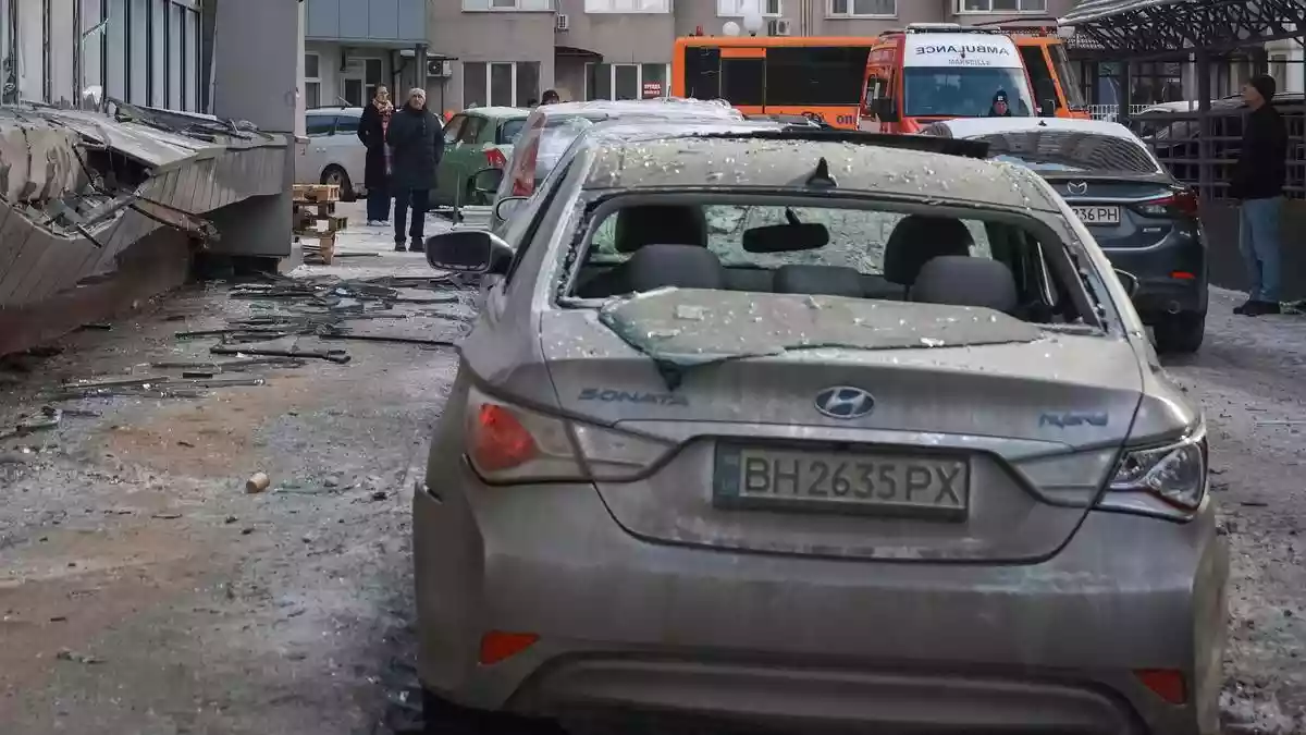 A Russian strike on the eastern Ukrainian city of Bogodukhiv killed four people, including three young children, an official said on Wednesday (February 11