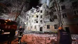 Russian strikes killed one person and injured 23 others in Ukraine's capital and the northeastern city of Kharkiv overnight, authorities said early on Saturday