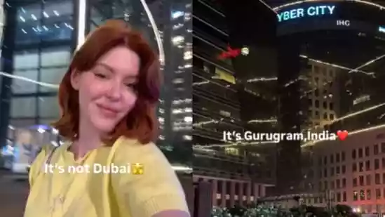 Russian woman compares Gurgaon skyline to Dubai