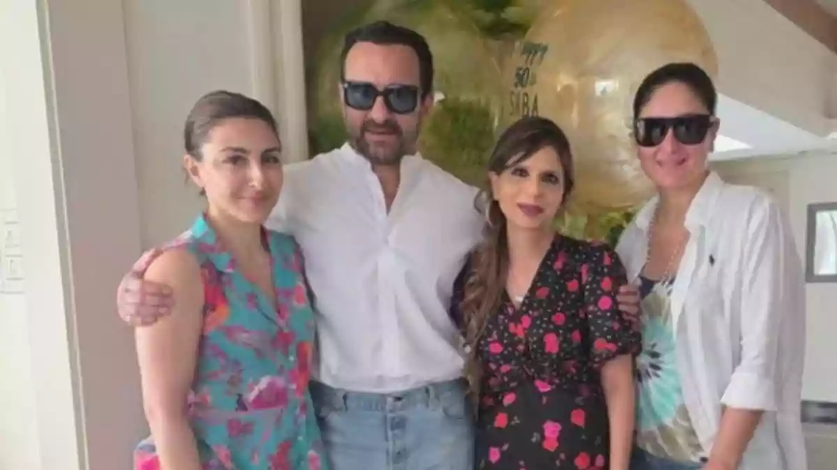 Saba Pataudi celebrated her 50th birthday with close family members, including brother Saif Ali Khan and sister-in-law Kareena Kapoor Khan