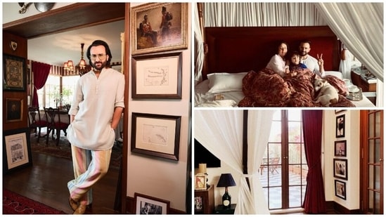 Saif Ali Khan and Kareena Kapoor's spacious home in Mumbai, where they live with their two sons, Taimur Ali Khan and Jeh Ali Khan, speaks of quite luxury and opulence. The couple's home, situated in Satguru Sharan, a prized Bandra vicinity, is designed by Darshini Shah of Design by Darshini Shah, per GQ India.