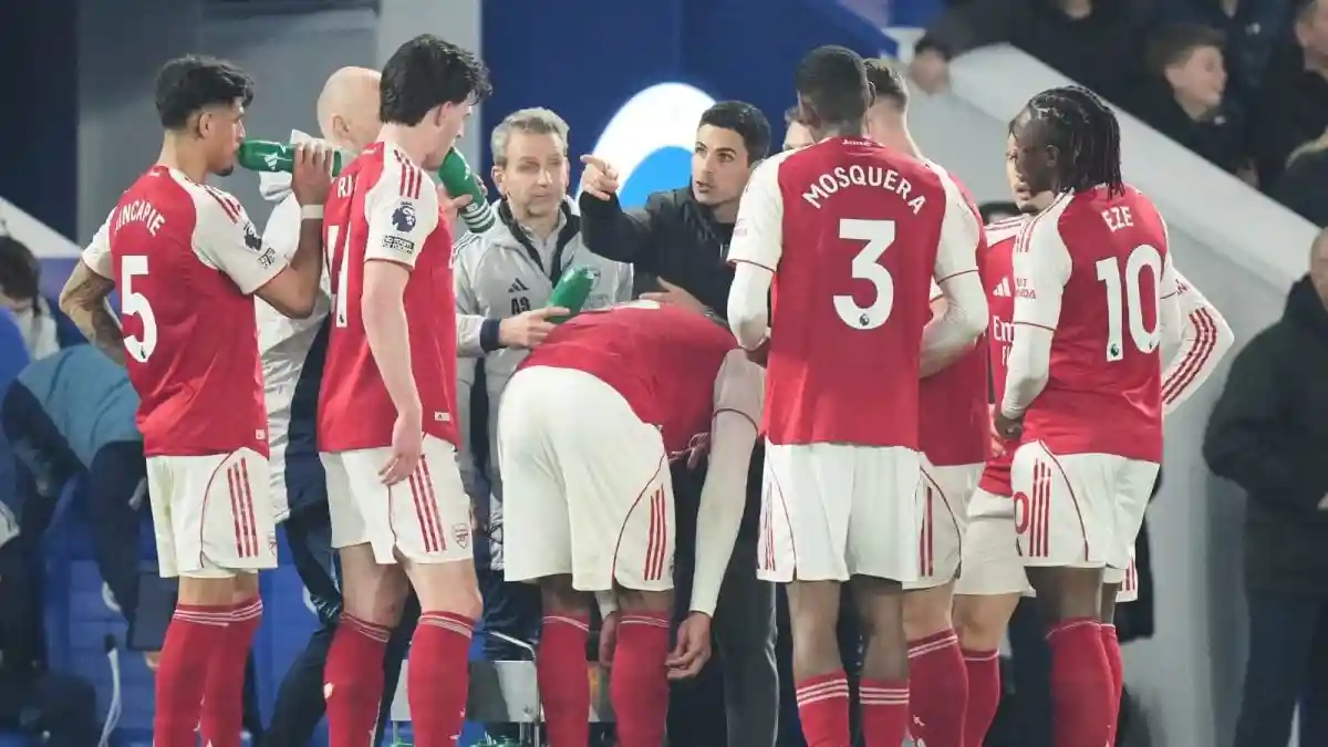 Saka Lone-Strike Against Brighton Helps Arsenal Extend Lead As Forest Hold City