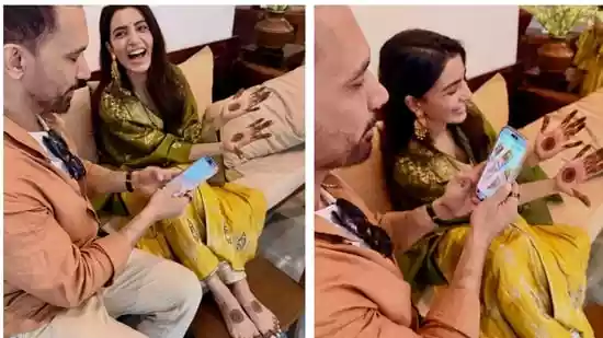 A fresh set of mehendi ceremony photos featuring Samantha Ruth Prabhu and Raj Nidimoru has delighted the fans just days after the couple made their wedding
