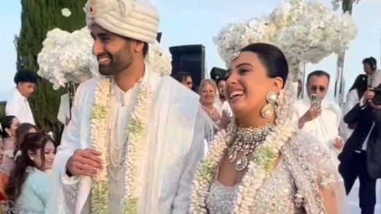 Sarina Vaswani and Lavine Hemlani's extravagant Indian wedding in Cannes dazzled guests. Indian-origin billionaire Sunil Vaswani’s daughter Sarina Vaswani tied the knot in a lavish wedding that brought a touch of desi glamour to the French Riviera. Sarina married edtech entrepreneur Lavine Hemlani in a star-studded affair at Cannes.