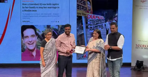 Scroll's Rokibuz Zaman on Wednesday won a 2025 Laadli Media Award for Gender Sensitivity in the English language web news report category