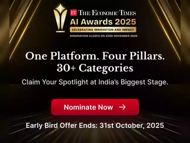 Secure your first-mover advantage at ET AI awards 2025 - early bird offer ends today