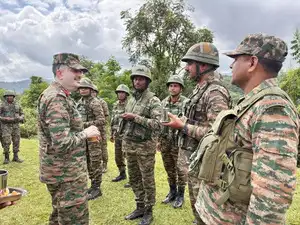 Security measures are heightened in Manipur ahead of Prime Minister Narendra Modi's visit. Lt Gen Abhijit S Pendharkar reviewed security in key districts. He interacted with various security forces. Governor Ajay Kumar Bhalla met with Kuki-Zo MLAs and BJP MLAs. Modi will visit Churachandpur and Imphal. The United Naga Council temporarily withdrew its trade embargo.