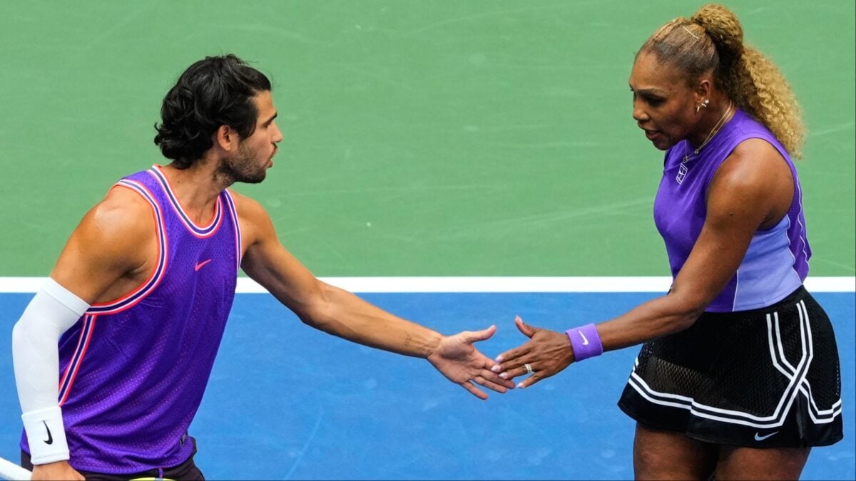 The dream team of Serena Williams and Carlos Alcaraz made a winning start but could not progress to the final stages of US Open’s mixed doubles tournament