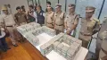 Seven people have been arrested in India after a daring 70m rupees ($800,000; £600,000) heist in which armed men posing as central bank officials robbed