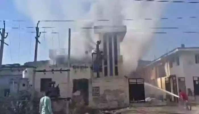 At least seven workers were burned to death in a massive fire that erupted at a chemical factory in Rajasthan's Bhiwadi on Monday