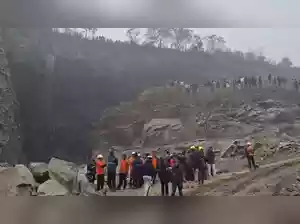 A rock collapse at a stone quarry in Odisha's Dhenkanal district on Saturday evening has left several workers feared dead. Rescue operations are underway