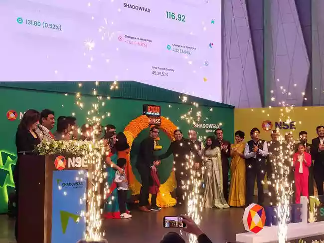 New-age logistics company Shadowfax made a muted stock market debut on Wednesday, with its shares listing at a 9% discount to the issue price