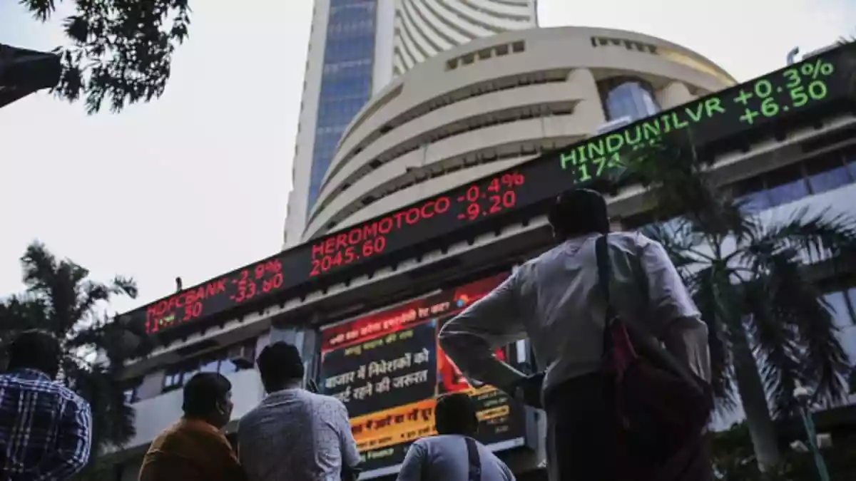The Indian stock markets declined in the early trade on Monday amid geopolitical tensions and higher crude oil prices, with the BSE Sensex trading 500 points