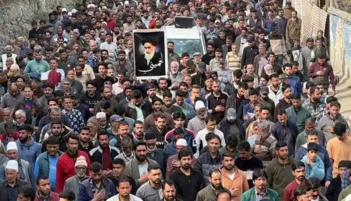 Shia community pays tribute to Khamenei amid tight security in Kashmir