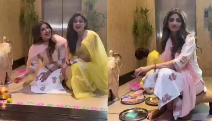 Shilpa And Shamita Shetty Embrace Festive Spirit