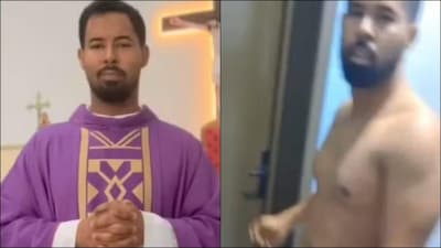 Shirtless Brazilian Priest Caught Hiding Churchgoer's Fiancée Under His Bathroom Sink