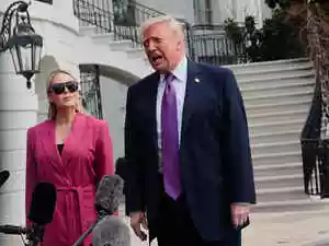 President Donald Trump playfully considered dismissing his Press Secretary Karoline Leavitt. He stated that he would keep her despite receiving overwhelmingly