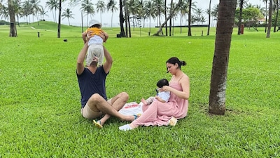 Shraddha Arya has been enjoying the sweetest new chapter of her life ever since welcoming her twins, Shaurya and Siya, in November last year. She has often delighted her fans by sharing some heartwarming glimpses from her motherhood journey on social media. Though she has chosen not to reveal the faces of her babies, Shraddha never misses a chance to share their cute little antics that melt her followers' hearts.