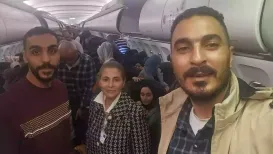 South Africa's intelligence services are investigating who was behind a chartered plane that landed in Johannesburg with more than 150 Palestinians from