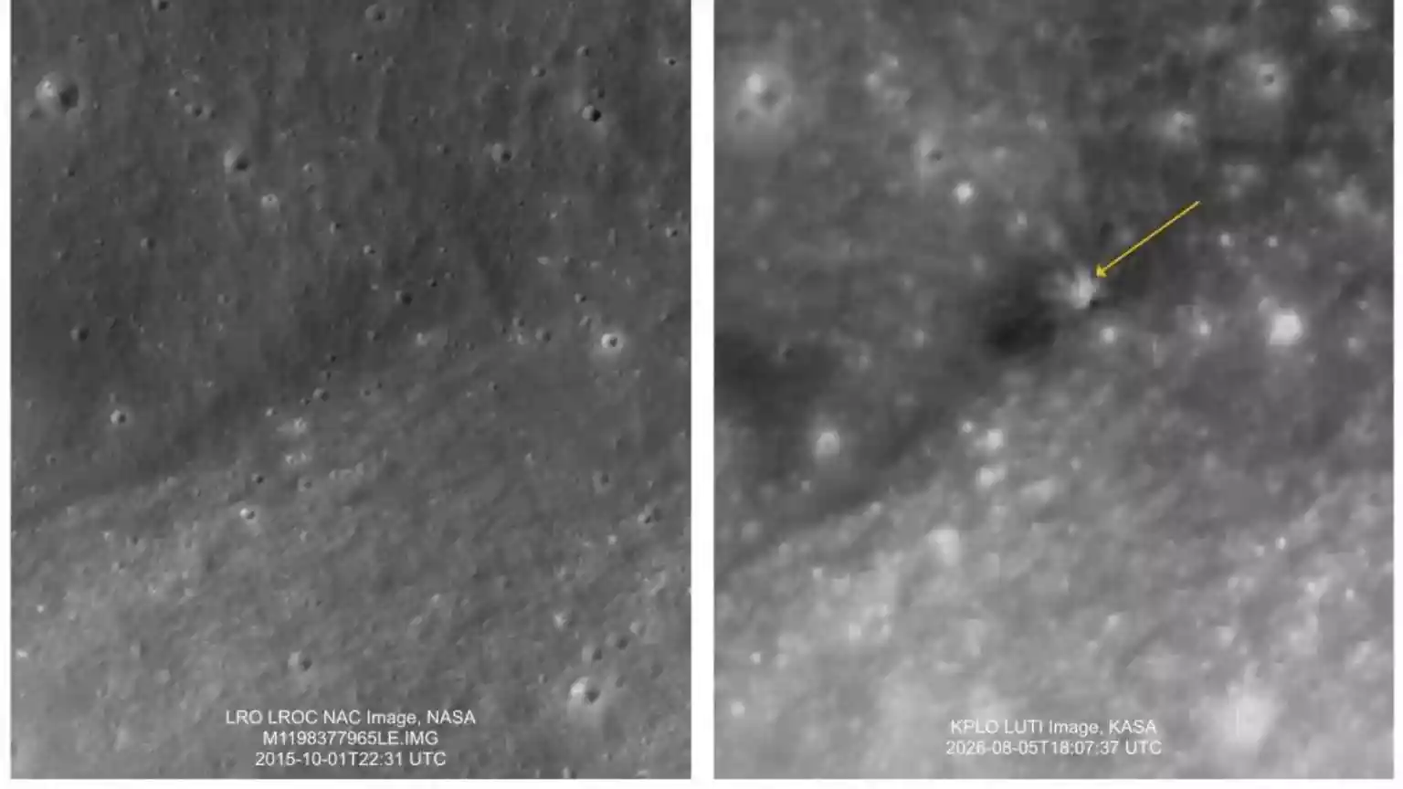 South Korea space agency shares Moon images after SpaceX rocket debris crash
