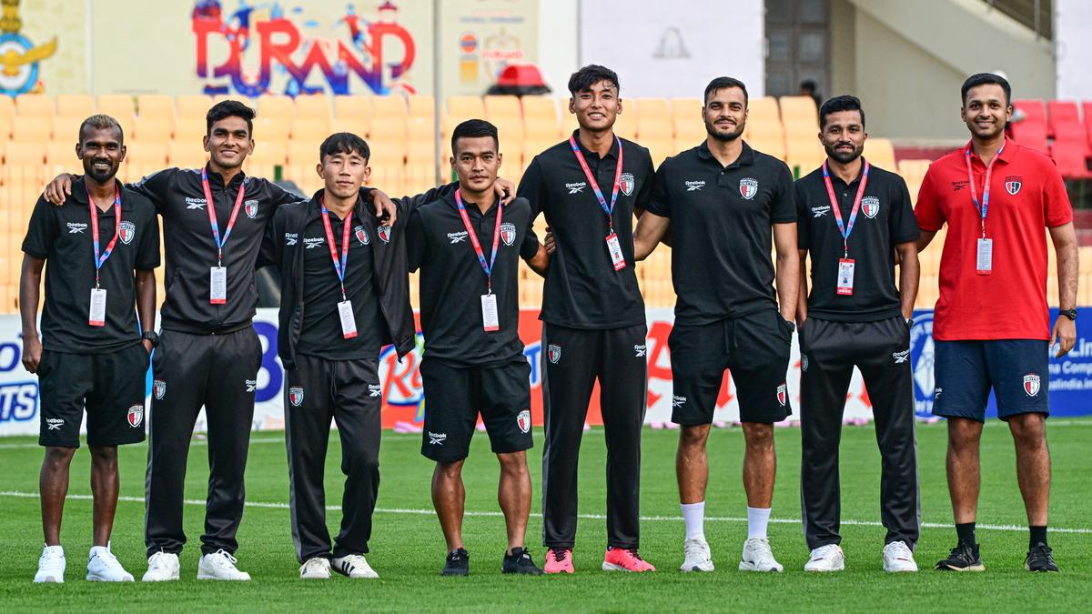 Spanish forward Jairo Samperio produced a late equaliser to help ISL club NorthEast United FC hold I-League 2 side Rangdajied United FC to a 2-2 draw in the concluding Group-E league match of the 134th Durand Cup at the Jawaharlal Nehru Stadium in Shillong on Monday.