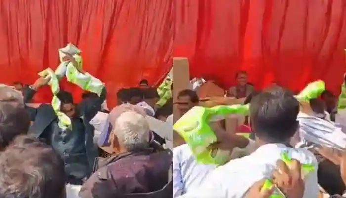 <strong>Uttar Pradesh</strong>: In a shocking scene, a UP mass wedding descended into chaos as guests rushed for free snacks