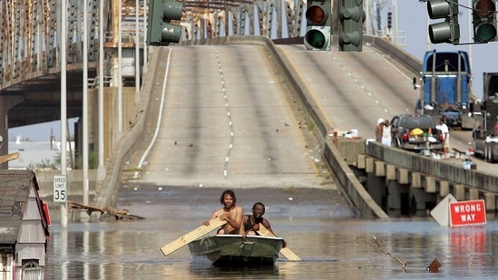 STAND ON the rim of the grassy levees and you can see New Orleans's dilemma: rising water on one side, a sinking city on the other. The people who call this place home have learned to live with water. Storms punctuate time as birthdays and holidays do in other parts of America.