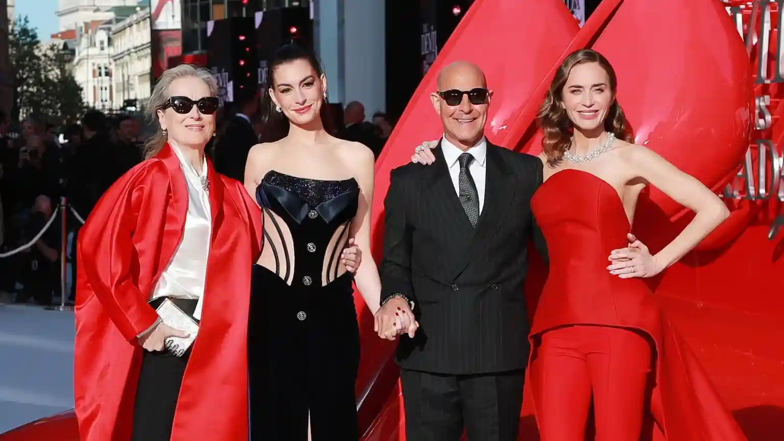 More than 20 years on from the release of the first The Devil Wears Prada film, the stars reunited on a remarkably sunny evening in London to celebrate the