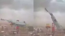 A strong gust of wind brought down a large replica of the Statue of Liberty in southern Brazil. The structure collapsed in the city of Guaíba