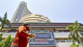 Benchmark indices Sensex and Nifty declined in early trade on Thursday (February 5, 2026) after a three-day rally amid a weak trend in global stock markets