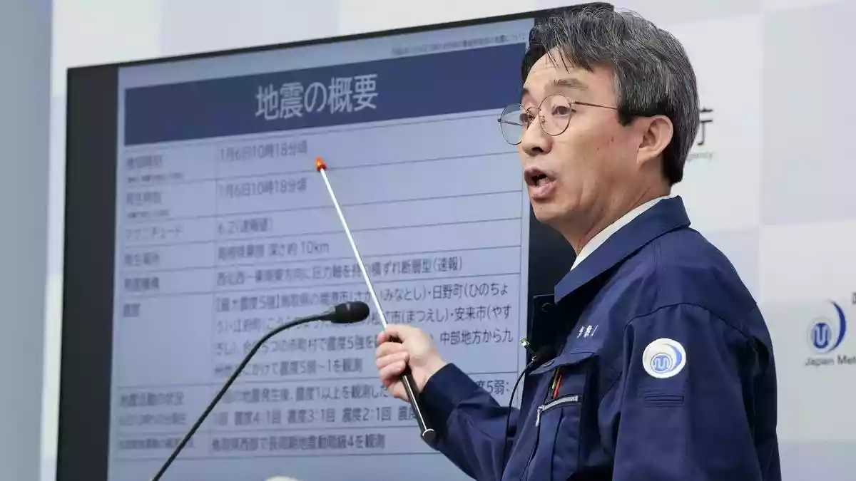 Strong earthquake hits western Japan but no risk of tsunami