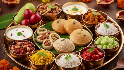 <strong>Navratri 2025 Vrat Meal Plan:</strong> Navratri is not just about fasting and prayers! Think of these nine days as a good chance to reboot your body, boost energy, and glow from within. Forget the myth that fasting means bland or boring food. With smart meal planning, you can feast on tasty, nutritious dishes that keep you vibrant and balanced throughout the festival.